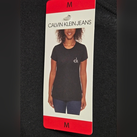 Calvin Klein Black Short Sleeve Tee M New - Picture 4 of 7